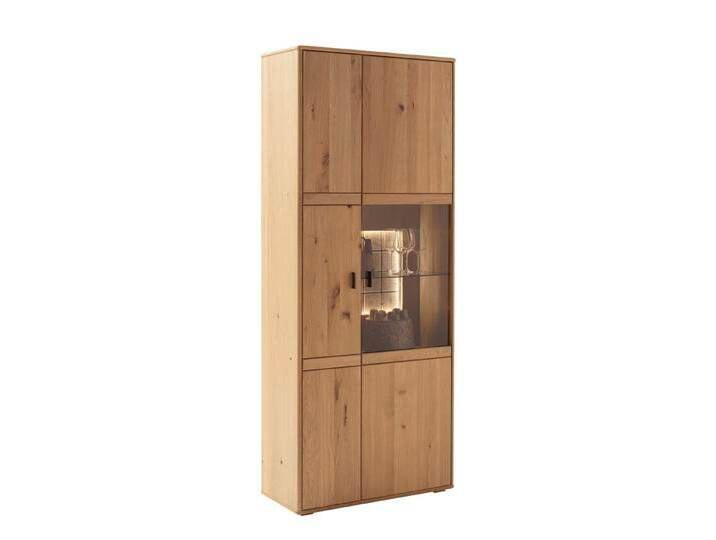 Kombi-Vitrine Freeport , Ast-/Balkeneiche , mit LED Bandbeleuchtung von fh furnhaus