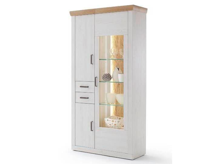 Kombi-Vitrine Madrid , Landhaus , Pinie Aurelio/ Grandson Oak , LED Beleuchtung Kombi-Vitrine Madrid , Landhaus , Pinie Aurelio/ Grandson Oak , LED Beleuchtung von fh furnhaus