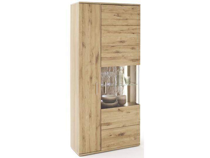 Kombi-Vitrine Santori , Eiche Bianco , ohne Beleuchtung von fh furnhaus