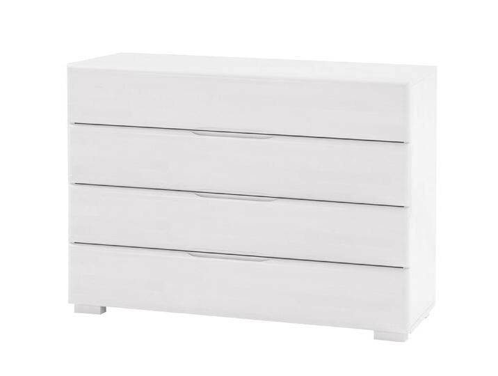 Kommode Dahlia , mit 4 Schubkästen , Buche massiv , weiß lackiert Kommode Dahlia , mit 4 Schubkästen , Buche massiv , weiß lackiert von fh furnhaus