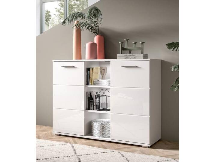 Kommode Prego 1 , weiß Hochglanz Kommode Prego 1 , weiß Hochglanz von fh furnhaus