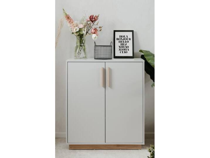 Kommode Split , steingrau / Jackson Hickory von fh furnhaus