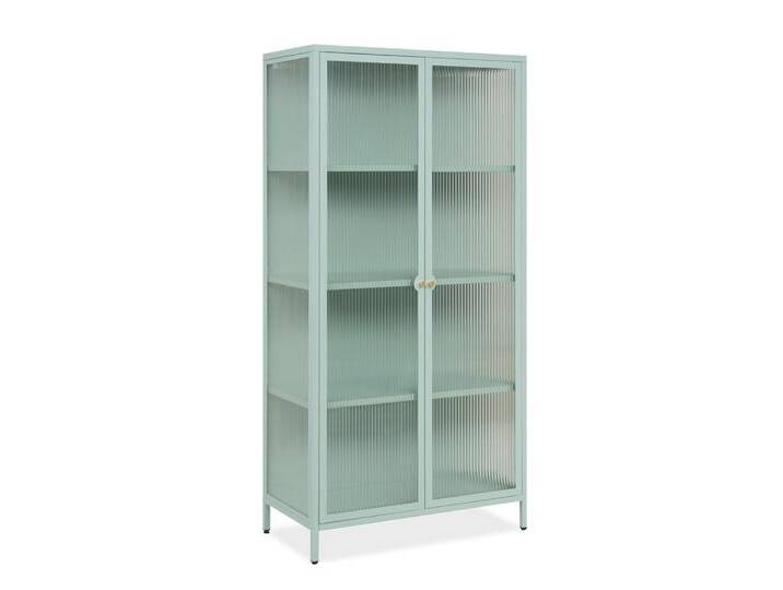 Kommode Vitrine Milton , Mintgrün , 80 cm x 160 cm x 40 cm von fh furnhaus
