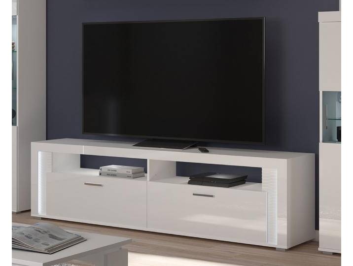 Lowboard Skylight , weiß Hochglanz , inkl. Frontbeleuchtung von fh furnhaus