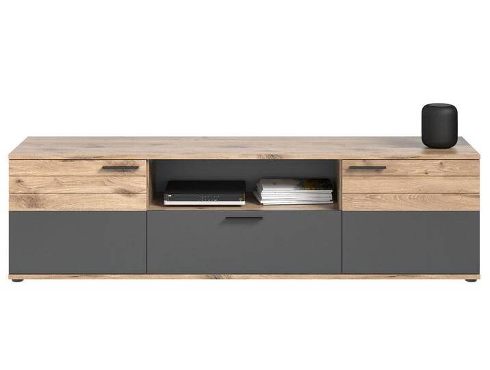 Lowboard TV-Board Mason , Nox Oak / Basalt Grau Lowboard TV-Board Mason , Nox Oak / Basalt Grau von fh furnhaus