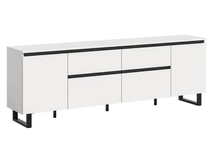 Lowboard TV-Board Tomasa , weiß / schwarz Lowboard TV-Board Tomasa , weiß / schwarz von fh furnhaus