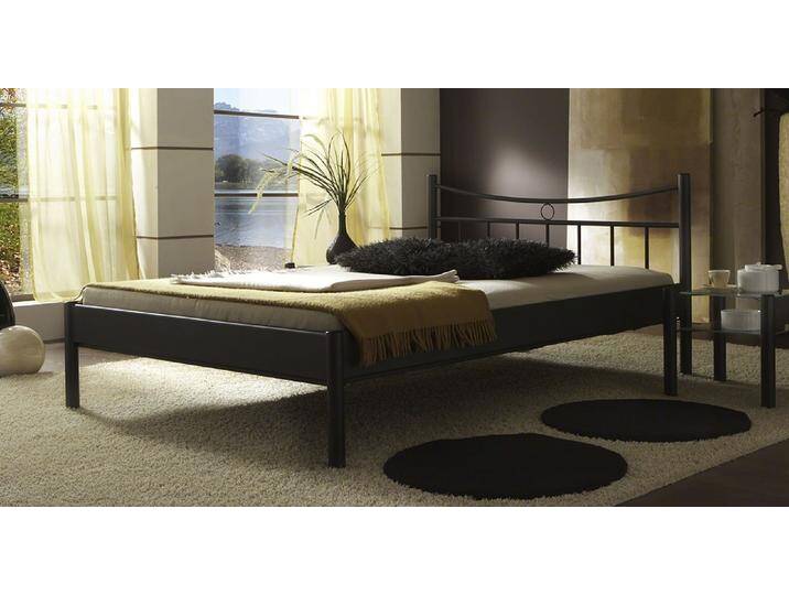 Metallbett Iris 2 , schwarz , 140x220 , ohne Fußteil Metallbett Iris 2 , schwarz , 140x220 , ohne Fußteil von fh furnhaus