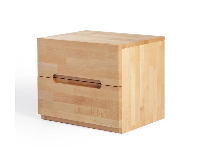 Nachttisch Dahlia , mit 2 Schubkästen , Kernbuche massiv , geölt von fh furnhaus