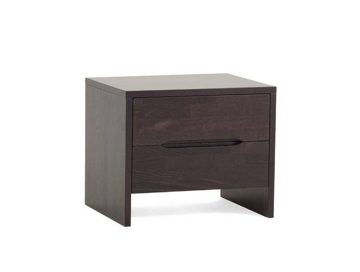Nachttisch Daisy , mit 2 Schubkästen , Buche massiv , wenge lackiert von fh furnhaus