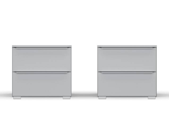 Nachttisch Set Monostar , 2-teilig , mit Schubkästen , seidengrau , 47 cm x 43 cm x 42 cm Nachttisch Set Monostar , 2-teilig , mit Schubkästen , seidengrau , 47 cm x 43 cm x 42 cm von fh furnhaus