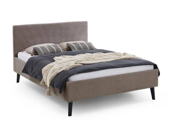 Polsterbett Avola , Cord , taupe braun , 140/180 x 200 cm , verschiedene Größen von fh furnhaus