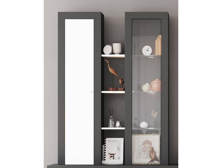 Regalschrank Highboard Orion , anthrazit grau von fh furnhaus