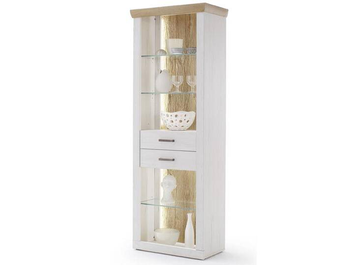 Regalschrank Madrid , Landhaus , Pinie Aurelio/ Grandson Oak , LED Beleuchtung mit 2er set LED Band 100 cm Regalschrank Madrid , Landhaus , Pinie Aurelio/ Grandson Oak , LED Beleuchtung mit 2er set LED Band 100 cm von fh furnhaus