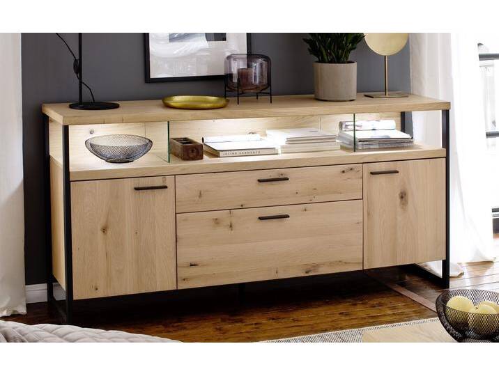 Sideboard Salerno , Balkeneiche / Eiche Bianco , LED Beleuchtung Sideboard Salerno , Balkeneiche / Eiche Bianco , LED Beleuchtung von fh furnhaus