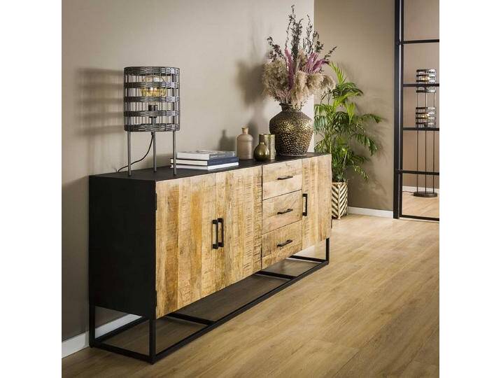 Sideboard Werdi , Mango massiv , weiß Antik von fh furnhaus