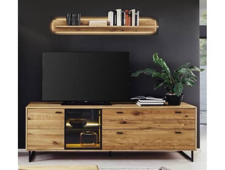 TV-Board Arezzo , Wildeiche / anthrazit , LED Beleuchtung TV-Board Arezzo , Wildeiche / anthrazit , LED Beleuchtung von fh furnhaus