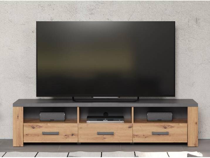 TV-Lowboard Follow , Artisan Eiche / Matera grau TV-Lowboard Follow , Artisan Eiche / Matera grau von fh furnhaus