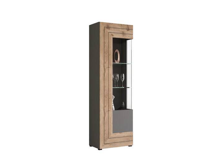 Vitrine Freno , grau matt / Nox Oak , inkl. LED Beleuchtung Vitrine Freno , grau matt / Nox Oak , inkl. LED Beleuchtung von fh furnhaus