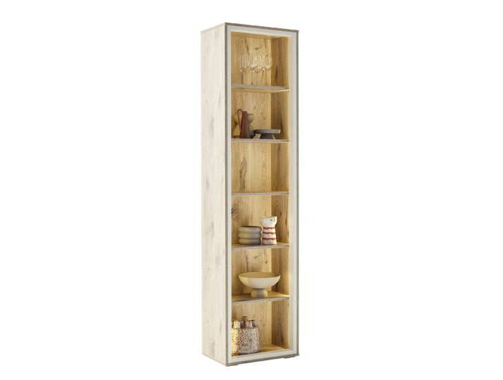 Vitrine Santerno , Soft white / Viking Oak , LED Beleuchtung Vitrine Santerno , Soft white / Viking Oak , LED Beleuchtung von fh furnhaus