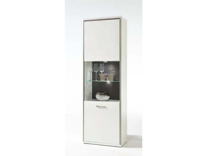 Vitrine Trento 2 , weiß Hochglanz , Komplettset von fh furnhaus