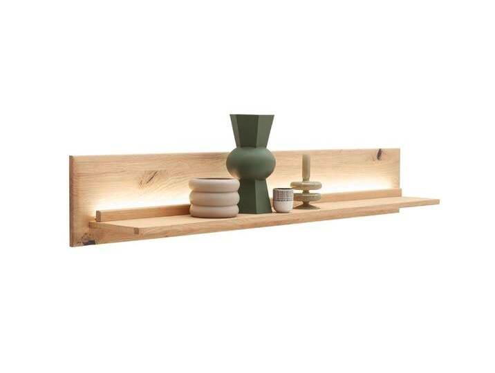 Wandboard Alento , Ast / Balkeneiche mit Bandbeleuchtung von fh furnhaus