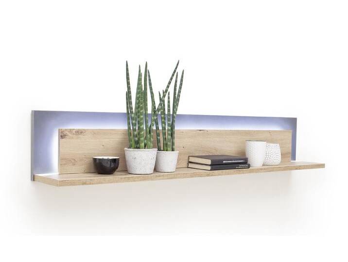 Wandboard Cordona , Balkeneiche / anthrazit , LED Beleuchtung mit LED Bandbeleuchtung 115 cm Wandboard Cordona , Balkeneiche / anthrazit , LED Beleuchtung mit LED Bandbeleuchtung 115 cm von fh furnhaus