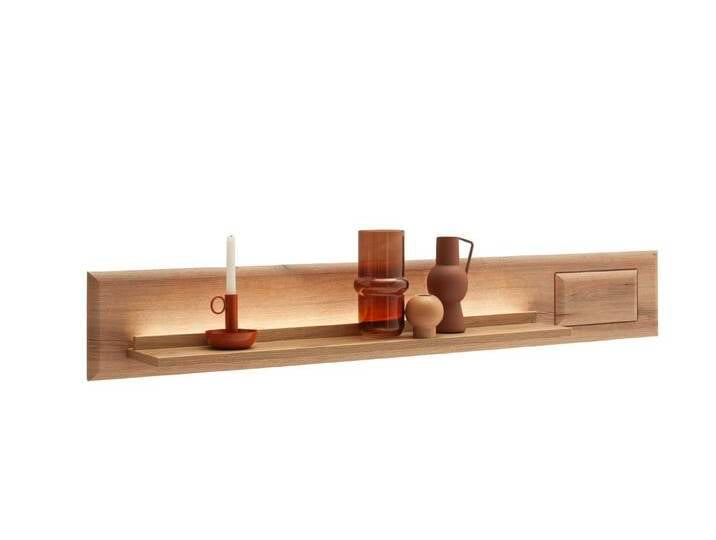 Wandboard Naxos , Eiche Evoke , LED Beleuchtung von fh furnhaus