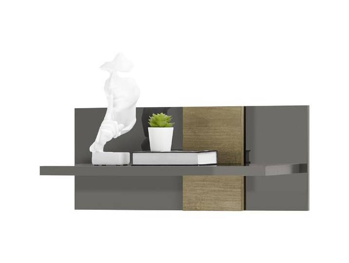 Wandboard Positano , grau Hochglanz / Eiche Mercure Wandboard Positano , grau Hochglanz / Eiche Mercure von fh furnhaus