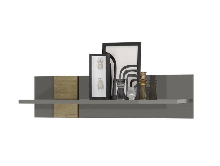 Wandboard Positano groß , grau Hochglanz / Eiche Mercure Wandboard Positano groß , grau Hochglanz / Eiche Mercure von fh furnhaus