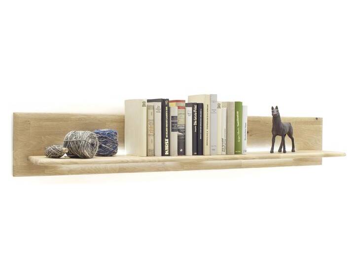 Wandboard Ravello , Balkeneiche Bianco , LED Beleuchtung mit 2er Set LED Band von fh furnhaus