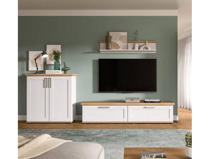 Wohnwand Wohnkombination Verona , 3-teilig , Sibiu Lärche von fh furnhaus