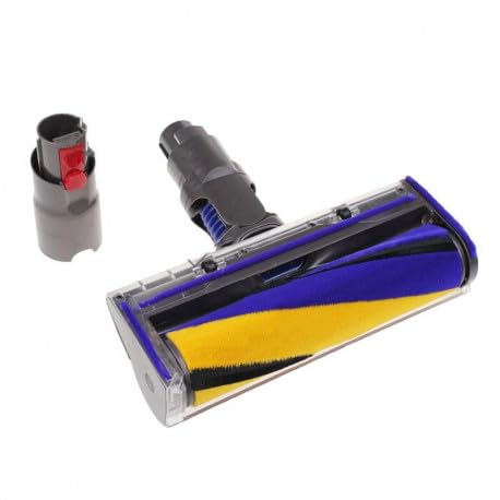 FIDEALE Turbodüse mit Adapter kompatibel mit Dyson V7 V8 V10 V11 V15 Rotierende Hartbodenbürste und Teppichdüse ersetzt 971360-01 von fideale