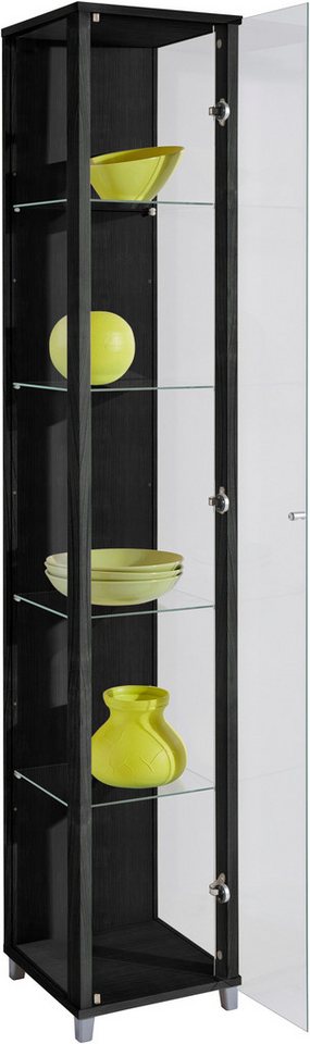 fif möbel Vitrine OPTIMA Höhe ca. 172 cm Standvitrine/Glasvitrine 1x Glastür,perfekt für Sammler,Sammlervitrine von fif möbel