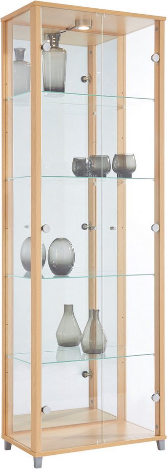 fif möbel Vitrine OPTIMA Standvitrine, Vitrinenschrank, Glasvitrine, Sammlervitrine, LED von fif möbel