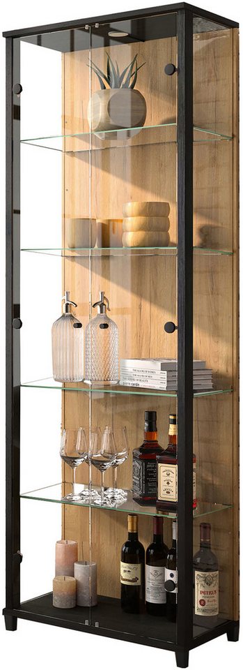 fif möbel Vitrine OPTIMA Standvitrine, Vitrinenschrank, Glasvitrine, Sammlervitrine, LED von fif möbel