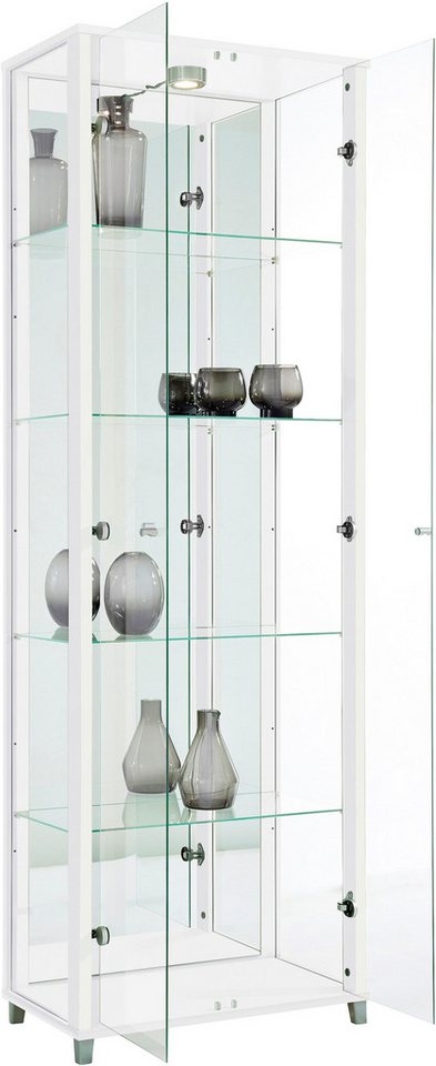 fif möbel Vitrine OPTIMA Standvitrine, Vitrinenschrank, Glasvitrine, Sammlervitrine, LED von fif möbel