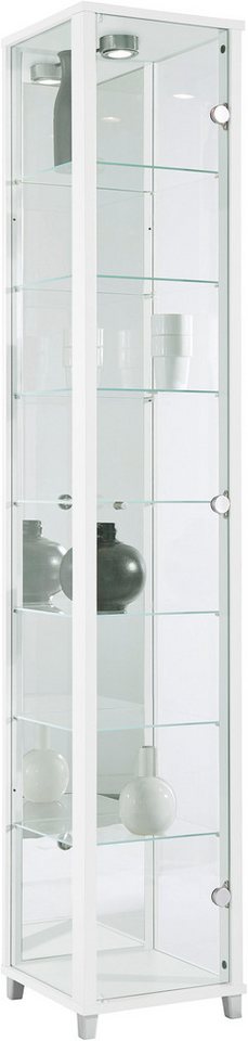 fif möbel Vitrine OPTIMA Standvitrine/Glasvitrine 1x Glastür,perfekt für Sammler,Sammlervitrine von fif möbel
