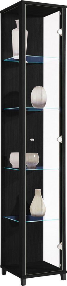 fif möbel Vitrine OPTIMA Standvitrine/Glasvitrine 1x Glastür,perfekt für Sammler,Sammlervitrine von fif möbel