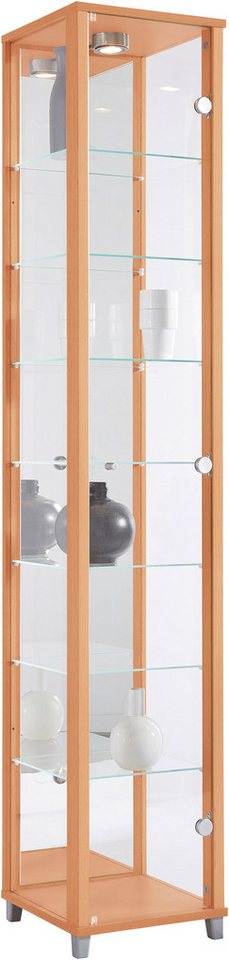 fif möbel Vitrine OPTIMA Standvitrine/Glasvitrine 1x Glastür,perfekt für Sammler,Sammlervitrine von fif möbel