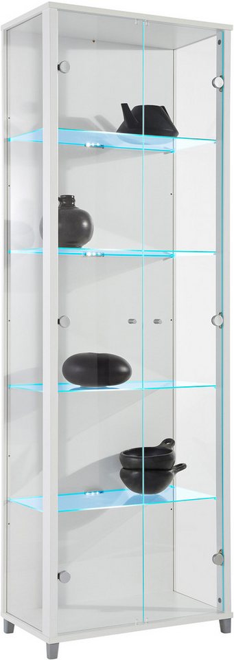 fif möbel Vitrine OPTIMA Standvitrine/Glasvitrine 2x Glastür,perfekt für Sammler,Sammlervitrine von fif möbel