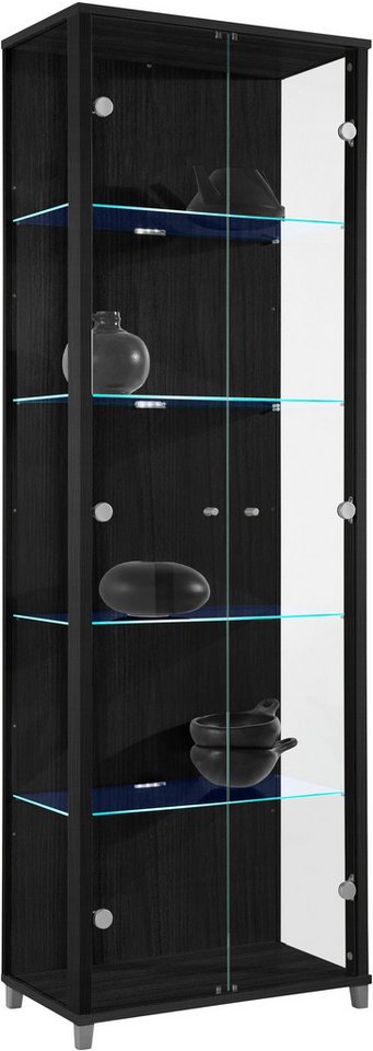 fif möbel Vitrine OPTIMA Standvitrine/Glasvitrine 2x Glastür,perfekt für Sammler,Sammlervitrine von fif möbel