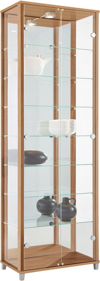 fif möbel Vitrine OPTIMA Standvitrine/Glasvitrine 2x Glastür,perfekt für Sammler,Sammlervitrine von fif möbel