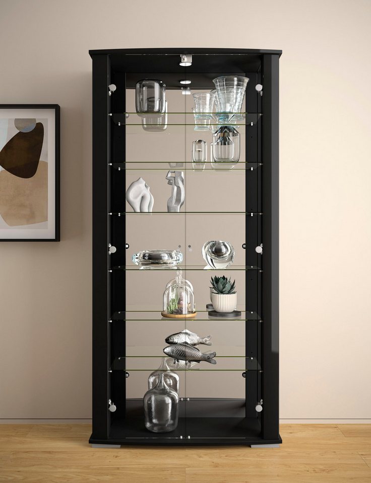 fif möbel Vitrine STELLA Standvitrine/Glasvitrine 2x Glastür,perfekt für Sammler,Sammlervitrine von fif möbel