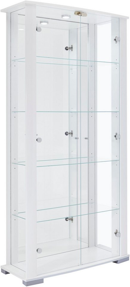 fif möbel Vitrine STELLA Standvitrine/Glasvitrine 2x Glastür,perfekt für Sammler,Sammlervitrine von fif möbel