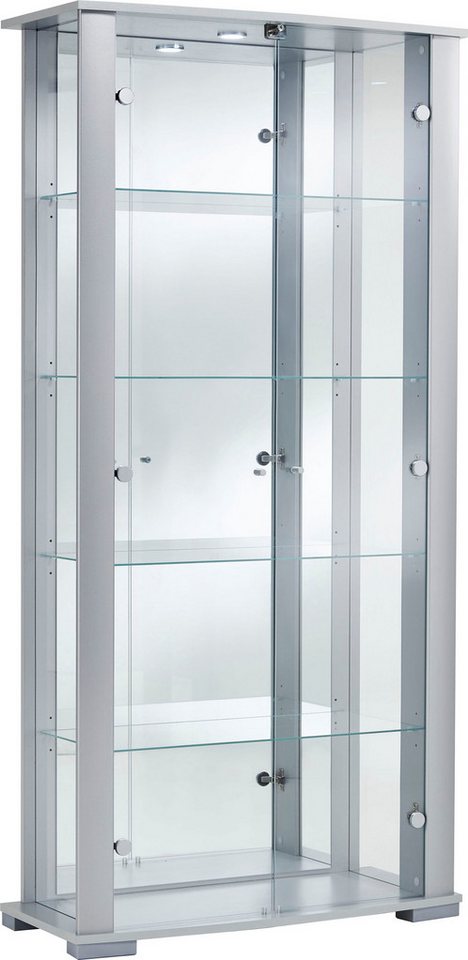 fif möbel Vitrine STELLA Standvitrine/Glasvitrine 2x Glastür,perfekt für Sammler,Sammlervitrine von fif möbel