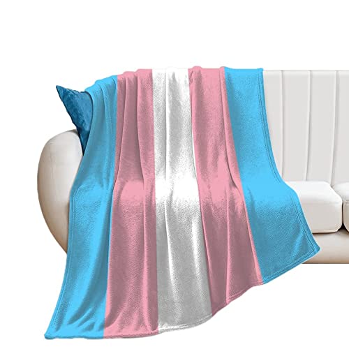 fifbird LGBTQ Transgender Pride Fleecedecke, Flanell, Sommer, Klimaanlage, superweiche Überwurfdecke für Couch, Bett, Sofa, 203,2 x 152,4 cm von fifbird