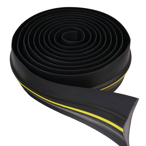 FIFIBANG 3.05M Garagentor Schweller, 80mm*18mm Garagentor Schwellendichtung Dichtung Bodenabdichtung aus Gummi，Dickere Garagentor Gummidichtung Boden(80mm*18mm) von fifibang
