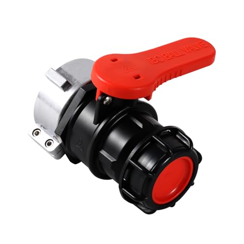 FIFIBANG IBC Wassertankadapter, IBC Adapter IBC Tank Zubehör, IBC Absperrhahn Auslaufhahn Klappenhahn für IBC Container(DN50/72 mm) von fifibang
