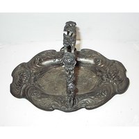 1800S Jugendstil Serviertablett/Floral Unpoliert von fifisfinds