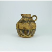Ceramano Mid Century Vase Krugvase Dekor Etrusca Hanns Welling 50Er 60Er Jahre von fiftieshomestyle